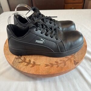 Puma Womens Safety Shoe Comp Toe Iconic Black Low Work S Slip Resistant Size 8
